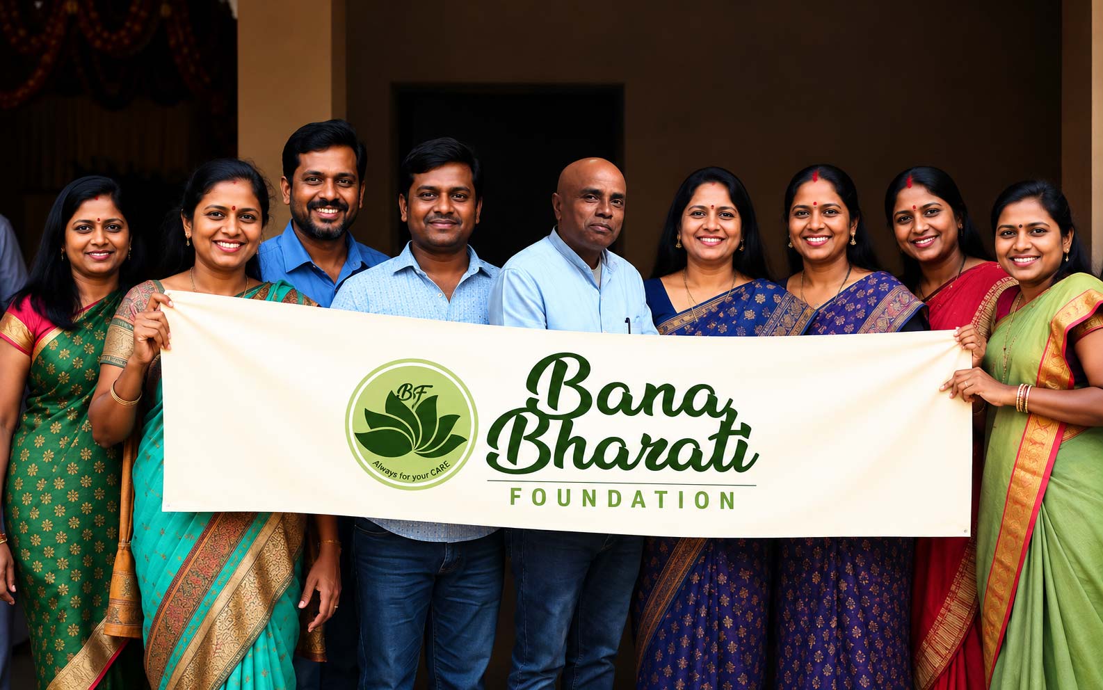 Team of Banabharati Foundation volunteers across India